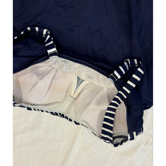 Lands End 2 pc Swim Suit  top is 18w bottoms are 20w blue plus size - Picture 7 of 12